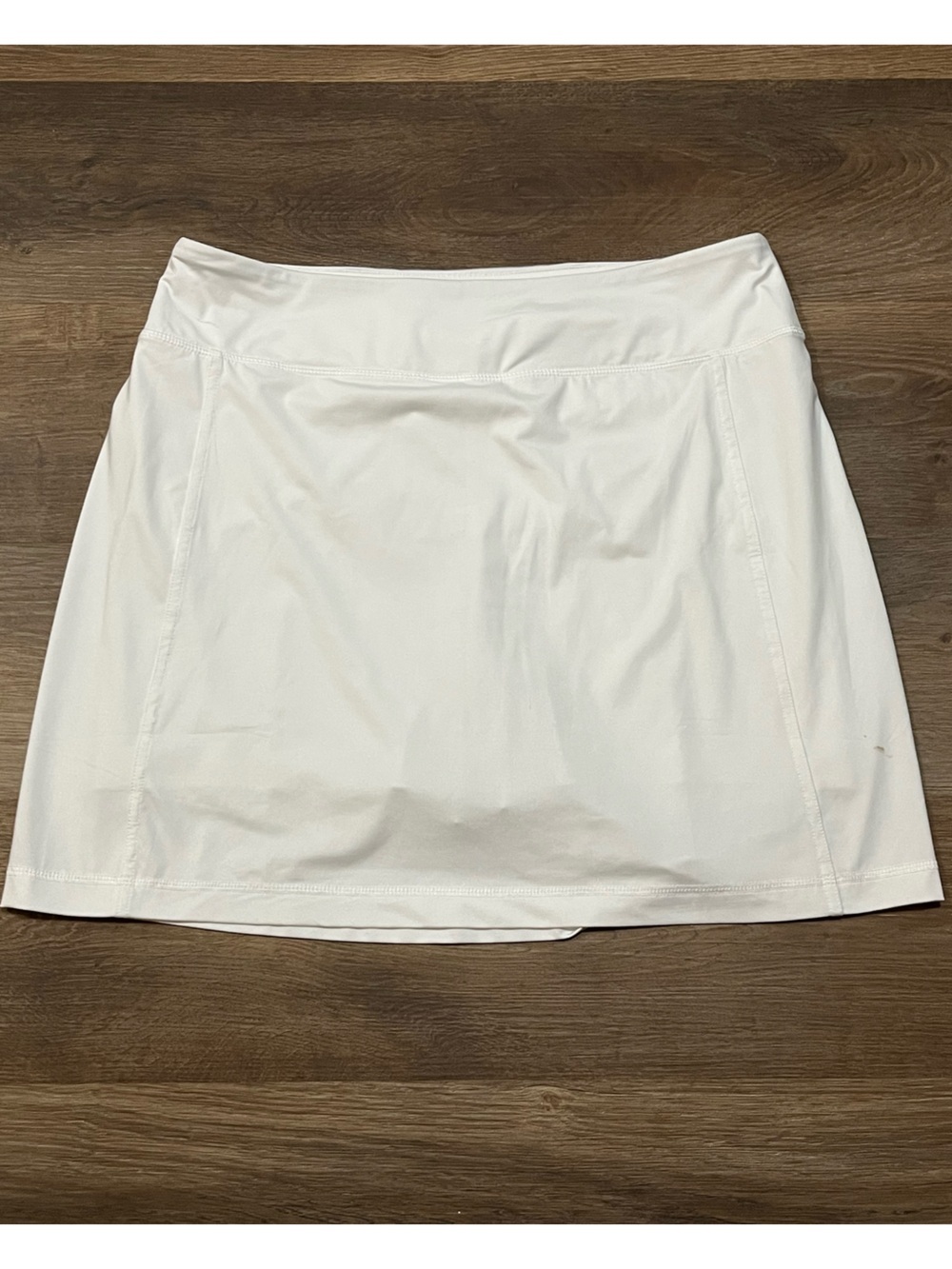 J.Jill Fit Performance Knit A-Line Skort | White | Medium Tall | Athletic